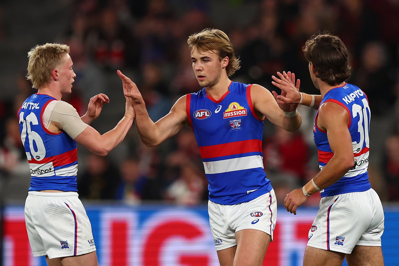 Dogs dominate Saints for the second time this year artwork